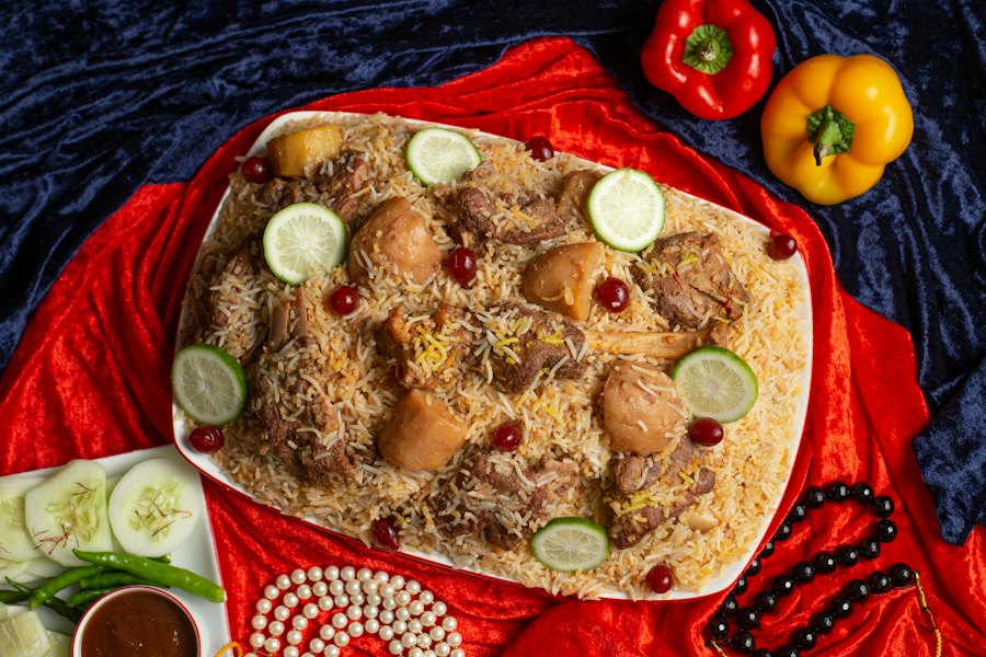 Festive biryani platter
